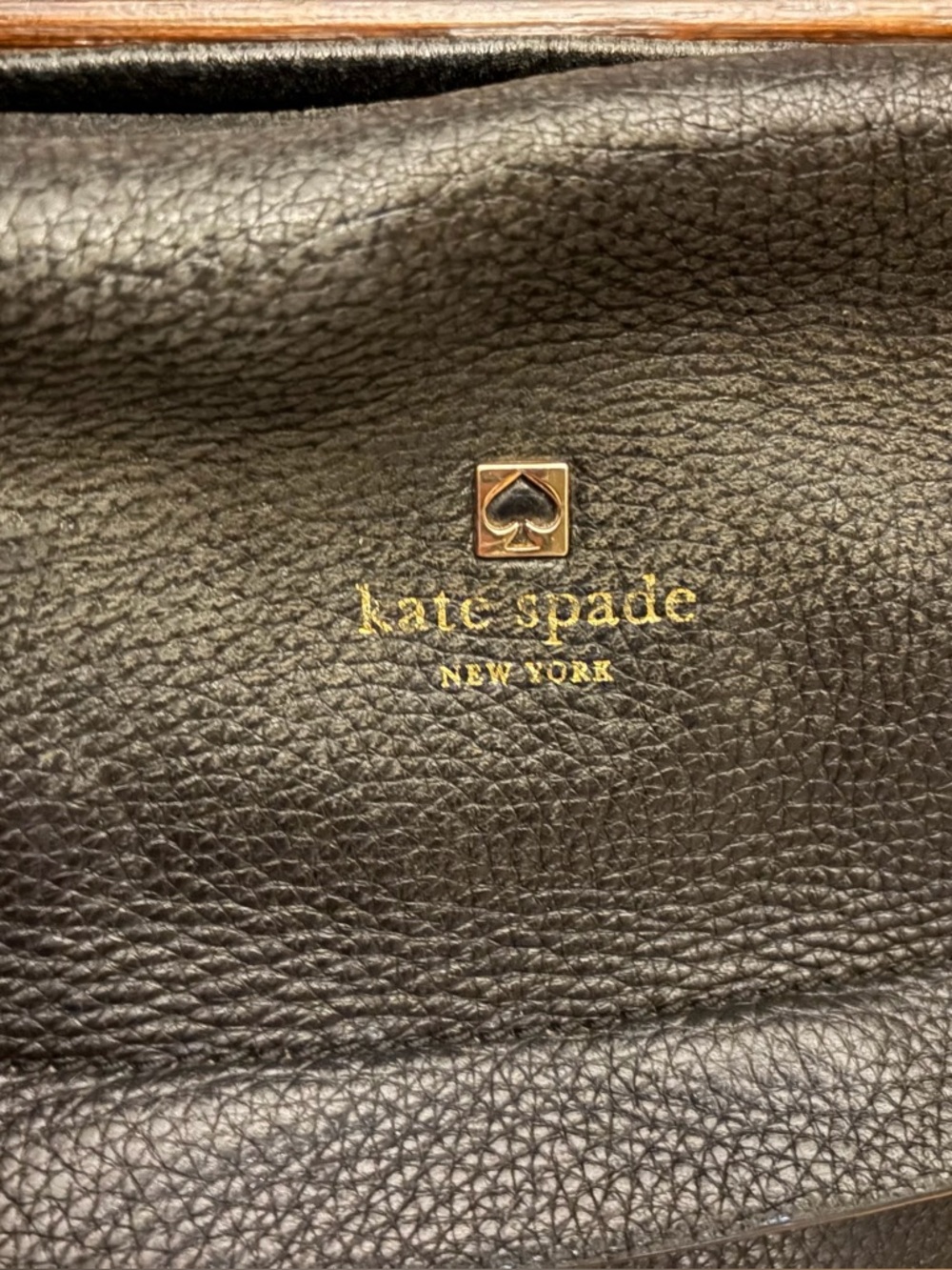 kate spade Black Leather Handbag